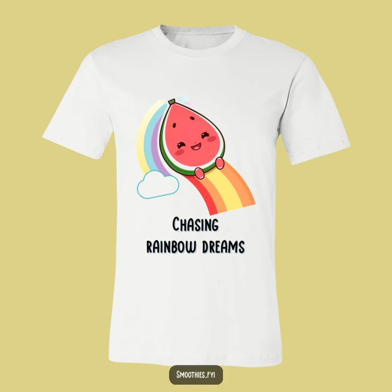 Funny Watermelon Rainbow T-Shirt: Wear Your Joyful Journey