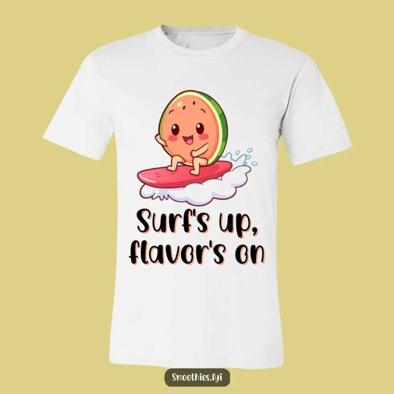 Funny Watermelon Surf T-Shirt - Wearable Summer Fun for Beach Vibes