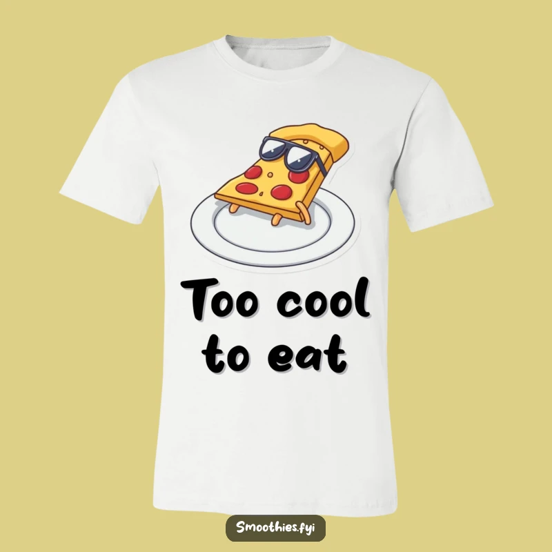 Funny Pizza Slide T-Shirt: Look Cool While Eating Pizza!