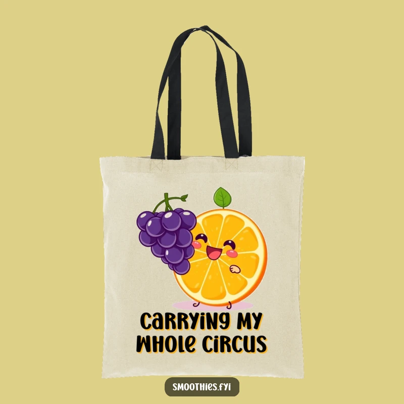 Funny Kawaii Orange Slice Tote Bag - Carry Your Fun!