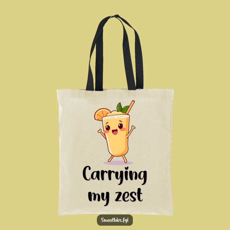 Funny Grapefruit Smoothie Shimmy Tote Bag: Carry Your Laughs in Style Today!
