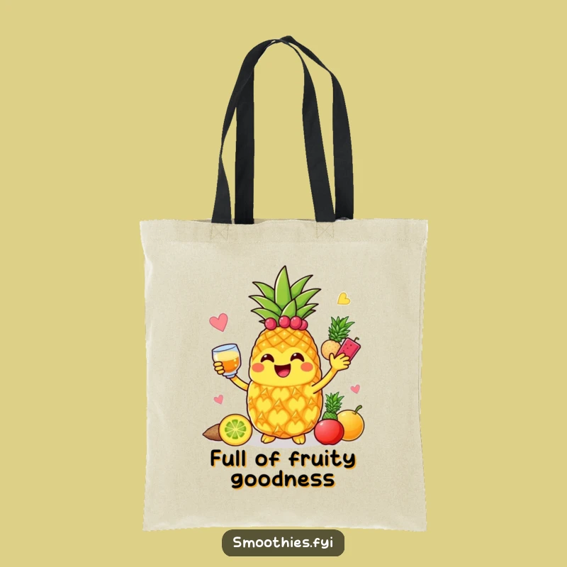 Funny Pineapple Blender Tote Bag: Carry Your Fruitful Fun Everywhere!