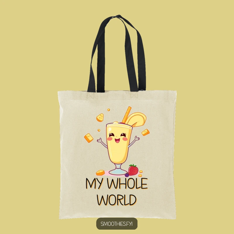 Funny Banana Juggling Smoothie Tote: Chic & Hilarious Carry-All Gift