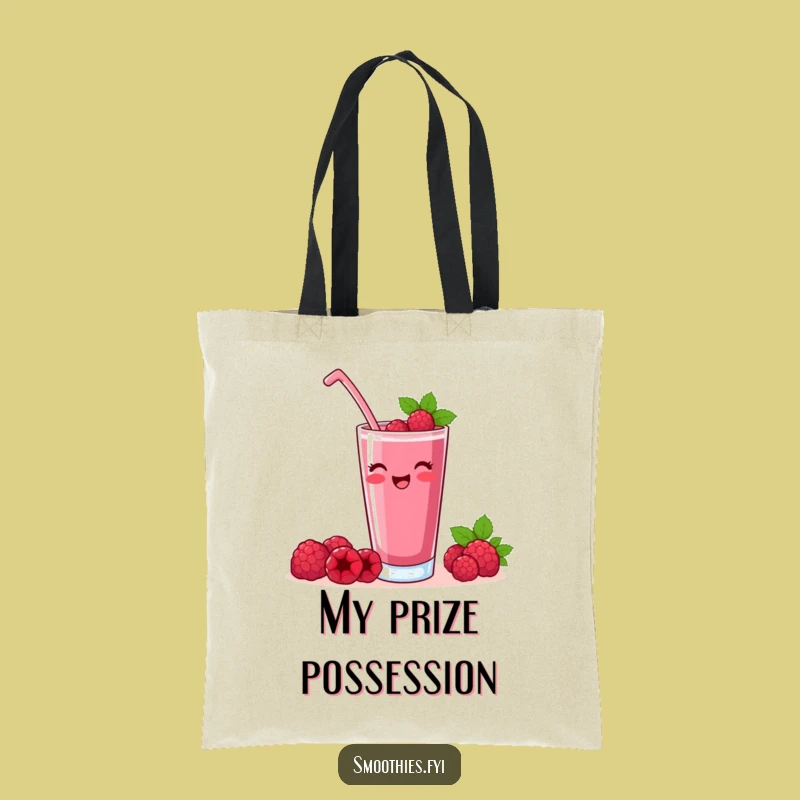 Funny Raspberry Smoothie Toast Tote Bag: Carry Your Celebrations with Style!