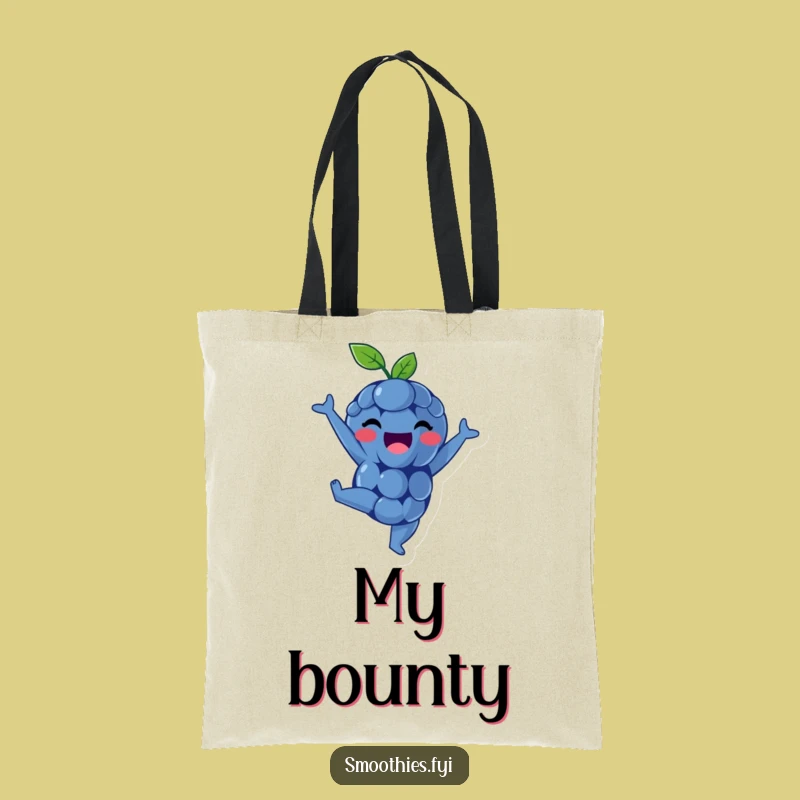 Funny Blueberry Handstand Tote Bag: Carry Your Cheer, A Chic Funny Tote for Everyday Fun
