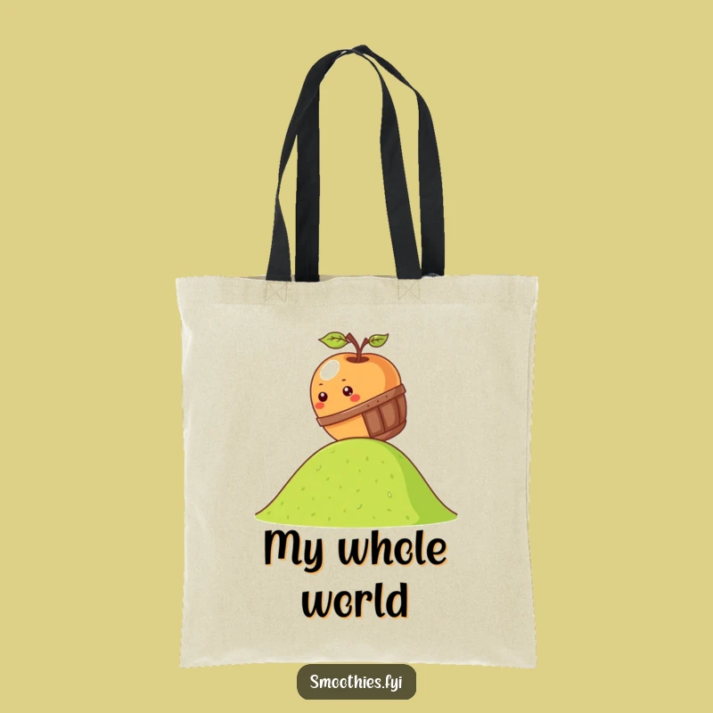 Funny Apple Tote Bag - Kawaii Barrel Roll Shopping Bag